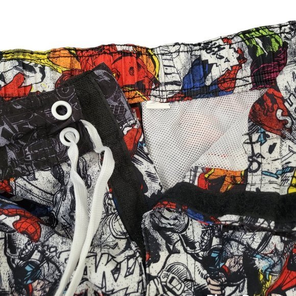 Men's Marvel Comics Swim Trunks All Over Print Board Shorts - Picture 4 of 7